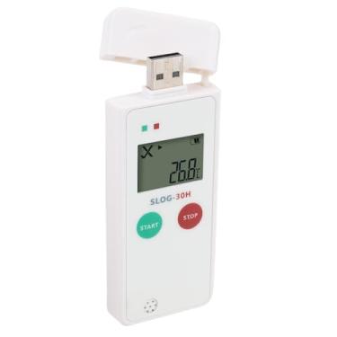 Imagem de Asixxsix Gravador de Temperatura Digital USB Com Exibição de LCD, Alta Precisão de Temperatura Reutilizável Dados de Umidade Logger Com Relatórios de CSV PDF, 65000 Grupos de