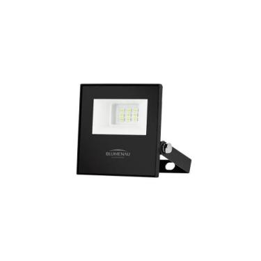 Imagem de Refletor Blumenau Led Play 10W Preto Bivolt, Luz Verde