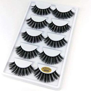 Imagem de Cílios postiços G800 volumosos 3D 5 PARES - MKB
