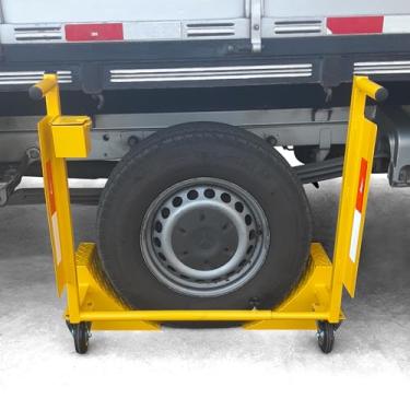 Imagem de Calço de Roda Duplo Regulável com Caixinha Strassis Design S002