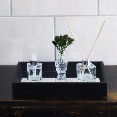 Imagem de Kit Banheiro Lavabo Vidro Difusor, Saboneteira e Vasinho Luxo com Band