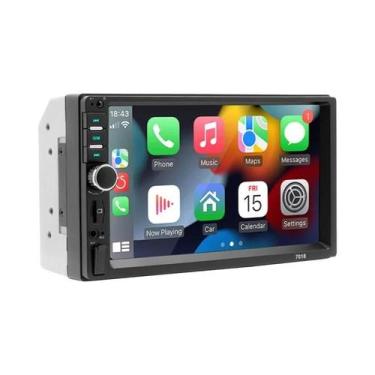Imagem de Rádio De Carro 7 2 DIN Receptor Estéreo Com Carplay E Android Auto MP5