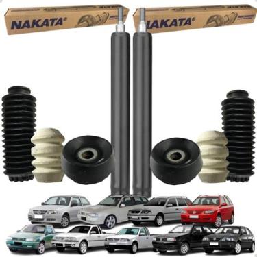 Imagem de Par Amortecedor Dianteiro + Kit Batente Coifa e Coxim Parati Saveiro G