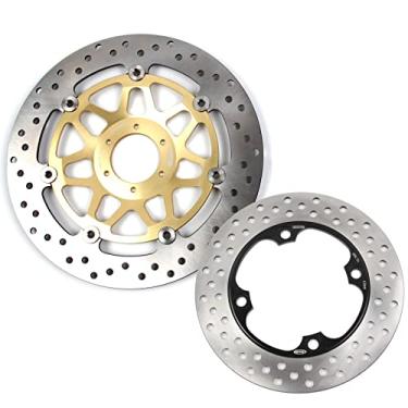 Imagem de Arashi Discos de freio dianteiros traseiros rotores para Honda CB250F Hornet 250 1997-2018, acessórios de substituição de motocicleta dourado