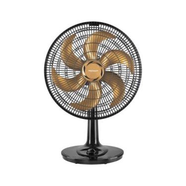 Imagem de Ventilador Osc Mesa 40cm Turbo Preto/Bronze 127V Ventimais, 110V