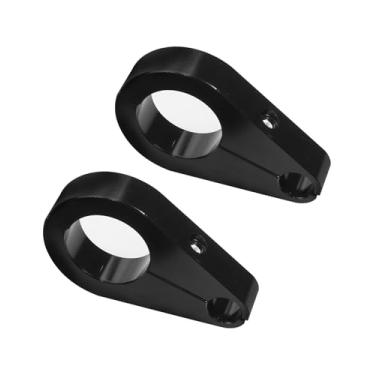 Imagem de Grampo de cabo do acelerador de embreagem de 3,8 cm para Harley Can-Am Honda Kawasaki Suzuki Yamaha Polaris, pacote com 2, preto