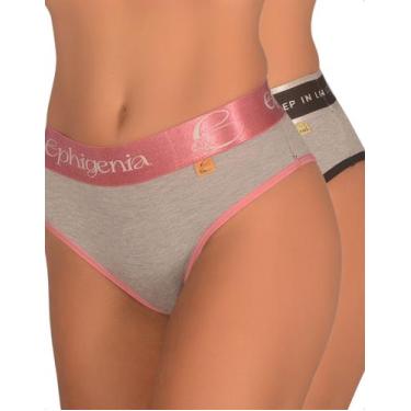 Imagem de Kit 2 Calcinha Cós Alto Elástico Confortável Lingerie Feminina Moda In