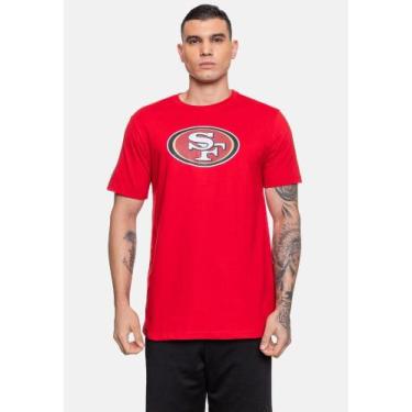 Imagem de Camiseta Masculina NFL Logo San Francisco 49ers Vermelha, G