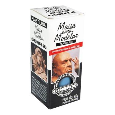 Imagem de Massa Modelar AZUL ULTRAMAR (Tipo Clay) Plastilina 500g - 605107-325 -