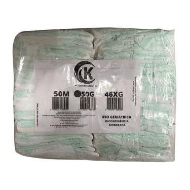 Imagem de Fralda Geriátrica Adulto Segunda Linha Com 50 Unidades Incontinência Moderada M G XG