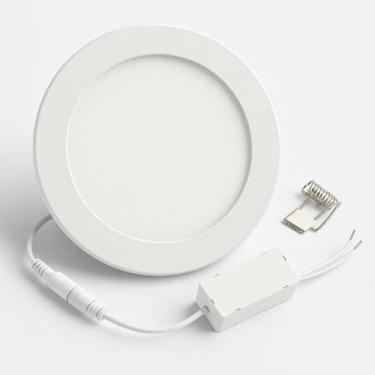 Imagem de Plafon Painel de LED Redondo de Embutir 19cm de diâmetro Bivolt (110/220V)- 15W - 4000k