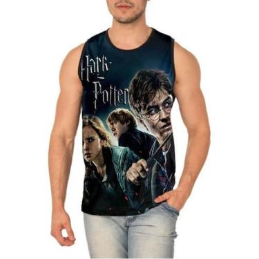 Imagem de Camiseta Regata Harry Potter Full Print Ref:402 - smoke, Preto, M