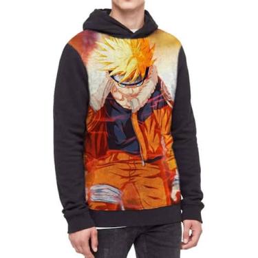 Imagem de Moletom Com Capuz Naruto Full Print Ref:65 - smoke, Preto, P