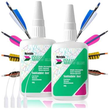 Imagem de Fletching Glue Mereido ArrowGlue-60g X2 para eixos de alumínio, carbon
