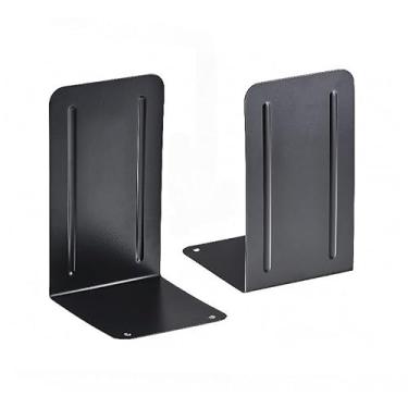 Imagem de Organize sua Estante com Porta Livros - Suporte para Livros e Revistas em Metal, Conjunto com 2 Unidades