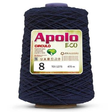 Imagem de FIO LINHA BARBANTE APOLO ECO CIRCULO Nº 08 600G 457 M, 2934 - MARINHO