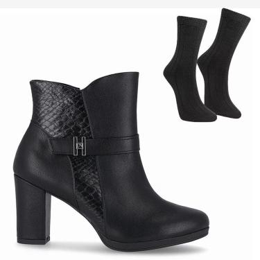 Imagem de Kit Bota Piccadilly Deise Feminina + Par de Meia