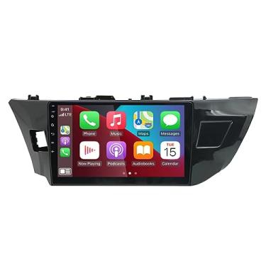 Imagem de Hiolpen Rádio estéreo Bluetooth para carro compatível com Toyota Corolla 2014-16 Apple CarPlay Rádio GPS Navi BT 10 polegadas Android 13 Double Din Car Stereo