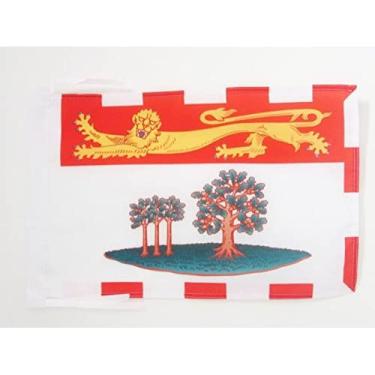 Imagem de Bandeira da Ilha do Príncipe Eduardo 45.7 cm x 30.5 cm cordões - Canadá - Região canadense da Ilha do Príncipe Eduardo Bandeiras PEQUENAS 30 x 45 cm - Faixa 45.7x30.5 cm - AZ FLAG