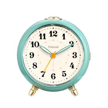 Imagem de Despertador Tinload Vintage Retro Analog Silent Green