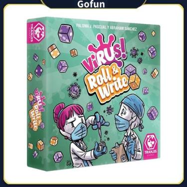 Imagem de Board Game Virus Roll & Write, versão grande, edição em inglês