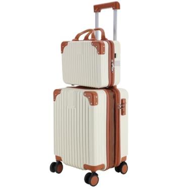 Imagem de Mala de Bordo 10kg com frasqueira de viagem feminina Bagagem de Mão Expansivel Aprovada ANAC com 4 Rodízios removíveis 360° Cadeado AntiFurto TSA Mala de Viagem pequena com zíper à prova de explosão