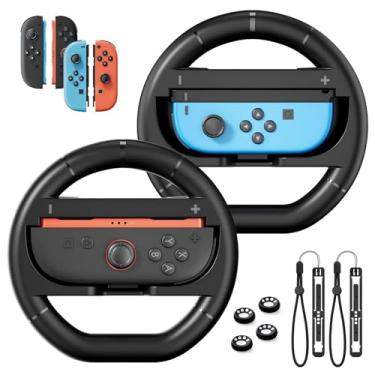 Imagem de BINBOK VR Steering Wheel For Nintendo Switch 2/Switch1/Oled Joycon Controller, Racing Wheel For Mario Kart World/8 Deluxe Games With Ergonomic Grip, Switch 2 Accessories 2025