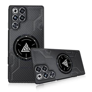 Imagem de NOUKAJU Capa para REDMAGIC 11 Pro, capa protetora magnética de resfriamento, antiqueda, resistente à fricção, proteção abrangente, capa protetora para Red Magic 11 Pro Plus (preto)