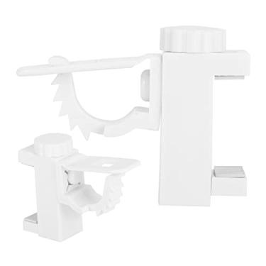 Imagem de YOUTHINK Braçadeira de Haste de Cortina, Suporte Ajustável de Plástico ABS, Ideal para Carga de 1-2KG, Perfeito para Armazenamento Doméstico e Prateleiras de Banheiro