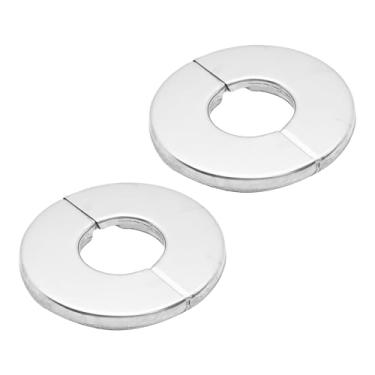 Imagem de bociloy 2 peças 1"/25 mm 304 flange de divisão de parede de aço inoxidável, capa de placa de escudo redonda para tubo, colar de tubo de água autoadesivo para cozinha, banheiro, lavanderia, decorativo