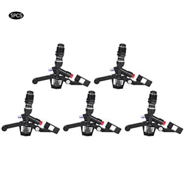 Imagem de Phefop Aspersor Rotativo de Alta Pressão, Ferramenta de Rega Eficiente de Liga de Zinco, Ampla Cobertura de 32,8-65,6 Pés para Irrigação Agrícola e de Jardim