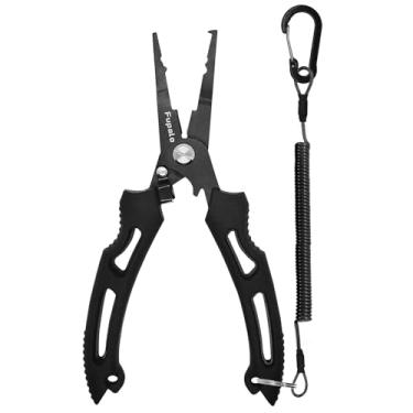 Imagem de Alicate de pesca, alicate de anel dividido, ferramentas de pesca de aço inoxidável, equipamento de pesca resistente à água salgada, à prova de corrosão, presentes de equipamento de pesca para homens