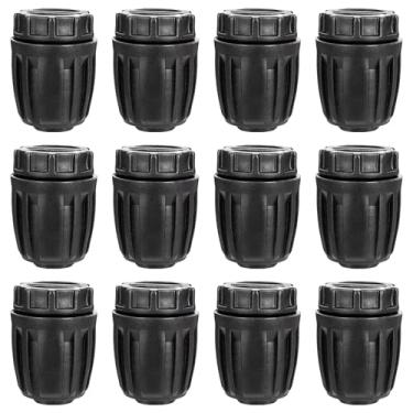 Imagem de Plugue de extremidade de encaixe de irrigação de 1/2 polegada, 12 plugues de extremidade para conectores de tubo de gotejamento de 16 mm (ID de 1/5.1 cm x 1.5-1.6 cm OD) conectores de tubo de
