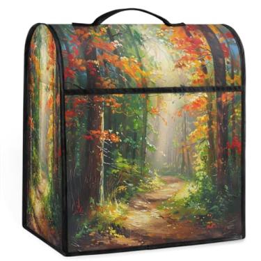 Imagem de Floresta Colorida Outono Cozinha Auxiliar Mixers Capa para Batedeira 6-8 Quarts Auxílio de Cozinha Resistente à Poeira Armazenamento Capas de Eletrodomésticos para Máquina Misturadora Balcão Doméstico
