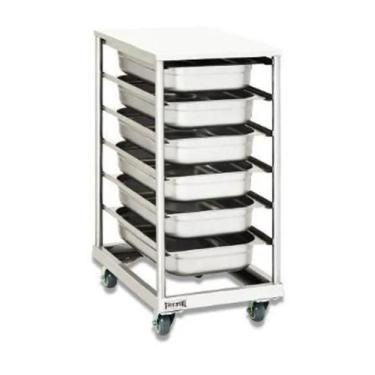 Imagem de Carro Cantoneira Inox Fritomaq 40x56x90 6 Cubas