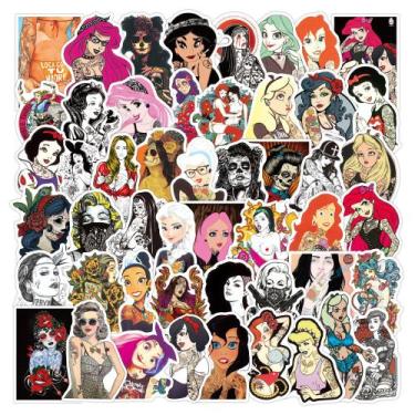 Imagem de Adesivos Beautys Princess Cartoons Waterpr 50 unidades/lote - yiweisai