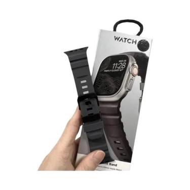 Imagem de Pulseira Esportiva De Silicone Para iWatch Ultra2 Apple Watch 46mm 49m