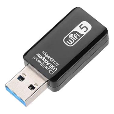 Imagem de Generic Adaptador Usb de Banda Dupla Ac1200mbps Placa de Rede Sem Fio de Alta Velocidade para Computador Portátil Interface Usb3.0 para Uso Em Escritório Doméstico