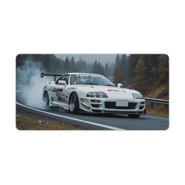 Imagem de HouLaiZhe SUP Drift Car Sports Speed ​​JDM Car Gaming Mouse Pads JDM Car Desk Pads Grandes Mousepads para teclado de mesa Tapete de computador 30 x 60 cm
