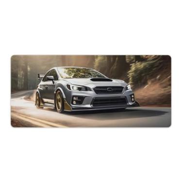 Imagem de Tapete de mesa para carro esportivo WRX Forest Sunshine JDM tapete de mouse pad antiderrapante grande material de escritório tapete de mesa de borracha impermeável para escritório jogo casa 40 x 90 cm