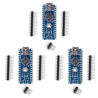 Imagem de 3 peças para Arduino Nano V3.0, Nano Board CH340/ATmega328P sem cabo USB, compatível com Arduino Nano V3.0