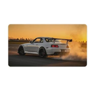 Imagem de HouLaiZhe Sunset Drift Car JDM S2000 Gaming Mouse Pads JDM Car Desk Pads Grandes Mousepads para Desktop Keyboard Computer Mat40X75cm