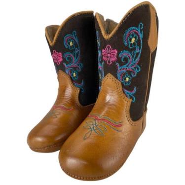Imagem de Bota Texana Baby Caminhos da Roça Whisk Café Ref. KB34, Marrom, 16