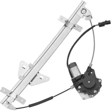 Imagem de Obaee Regulador de vidro elétrico traseiro esquerdo do lado do motorista 741-598 com motor compatível com Dodge Durango 1998-2003 Sport Utility/Dodge Dakota 2000-2004 Pickup