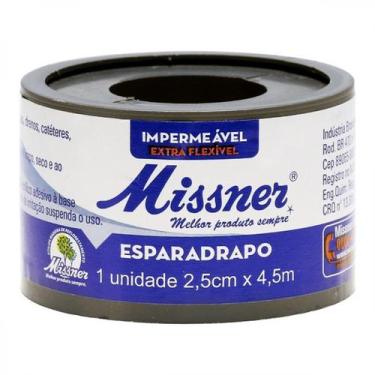 Imagem de Esparadrapo Missner 2,5cm x 4,5m - Fita Adesiva Médica