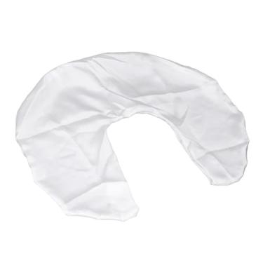 Imagem de Ymiko Capa de Almofada de Amamentação de Cetim Macio, Lavável e Respirável, Capa de Almofada para Alimentação Confortável, Tecido Amigável à Pele (Branco)