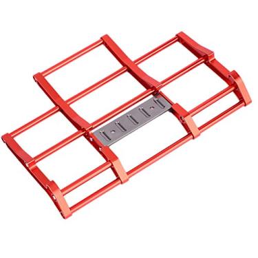 Imagem de Ymiko Amortecedor Dianteiro de Metal para Carro RC Escala 1/14, Acessório de Modelo de Caminhão, Preto, Compatível Com Vários Modelos (N10210R vermelho)