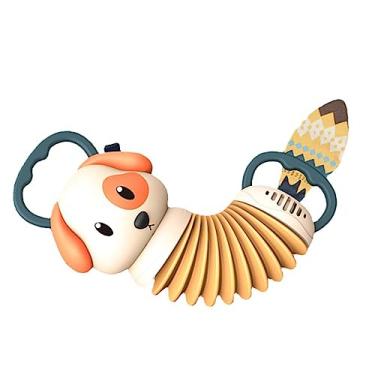 Imagem de Sanpyl Instrumento Musical de Acordeão para Bebês, Brinquedo Educacional Interativo de Animais Fofos para Bebês e Crianças, Material Plástico (Cães)