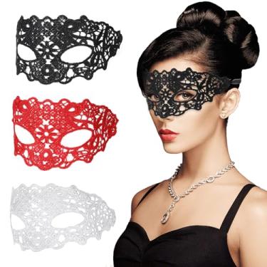 Imagem de WY LIGHTING LEVEL 3 máscaras de baile de máscaras para mulheres, máscaras extravagantes de renda, máscaras venezianas, carnaval, máscara de renda para baile, baile de máscaras, fantasia veneziana