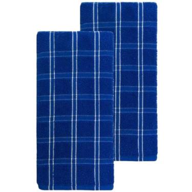 Imagem de Kit 2 Panos De Prato Camesa Chess 45 x 65 cm, Azul
